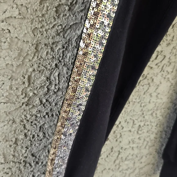 VS PINK Black Sequin Joggers - Picture 4 of 7